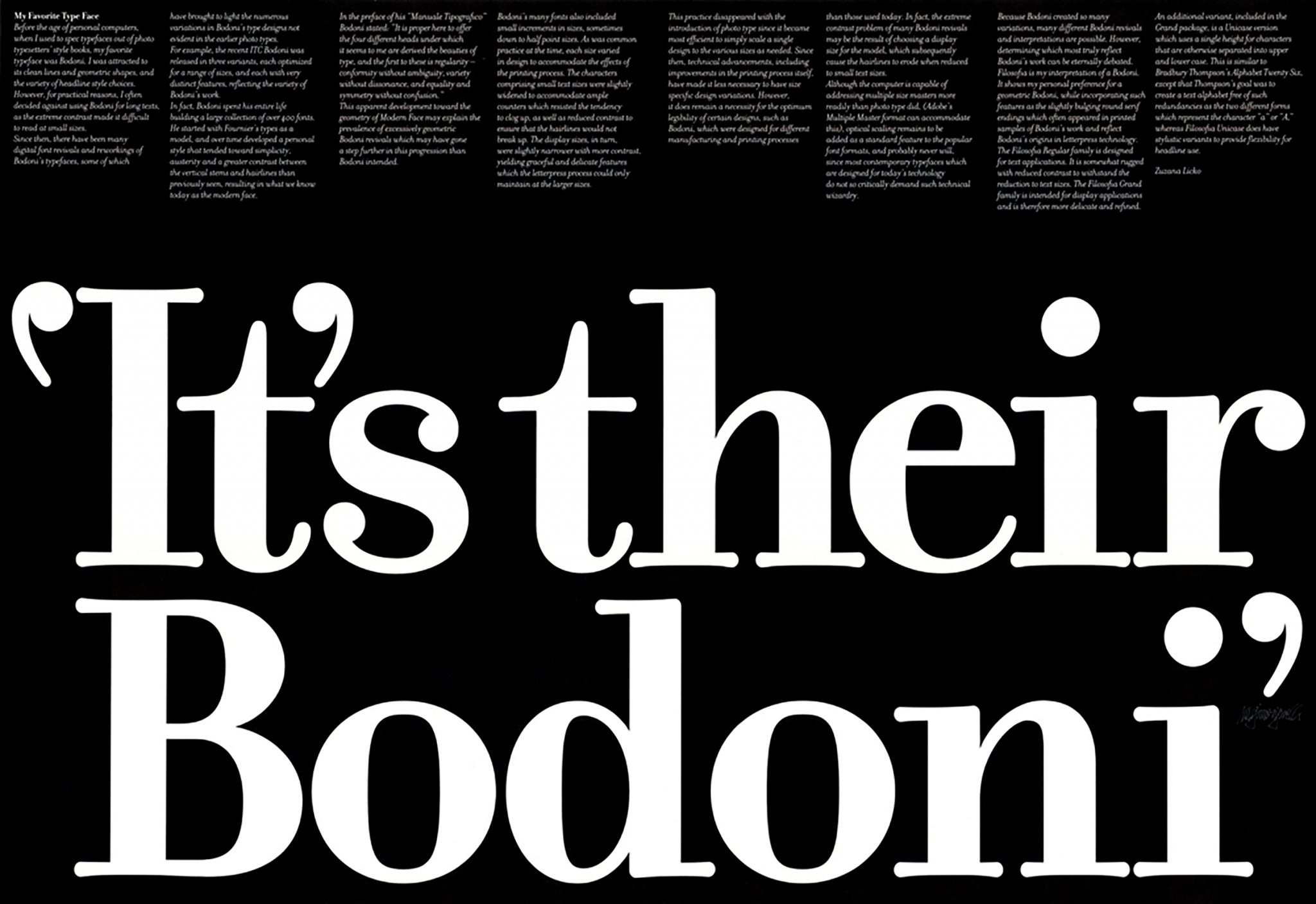 Design: Bodoni